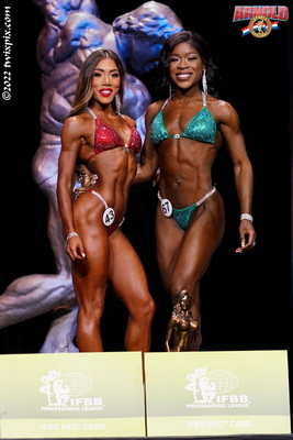 Ukachi Onyejiaka - 1st Place Overall - Bikini Open plus Soily Rivadeneira - Additional Pro Card